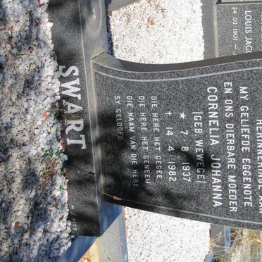 SWART Cornelia Johanna nee WEWEGE 1937-1982