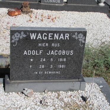 WAGENAR Adolf Jacobus 1918-1981