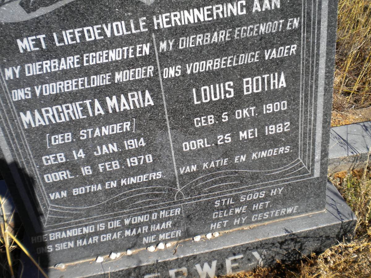 ??WEY Louis Botha 1900-1982 &amp; Margrieta Maria STANDER 1914-1970