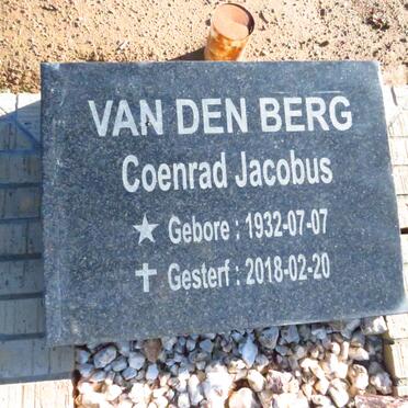 BERG Coenrad Jacobus, van den 1932-2018
