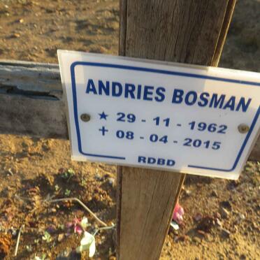 BOSMAN Andries 1962-2015