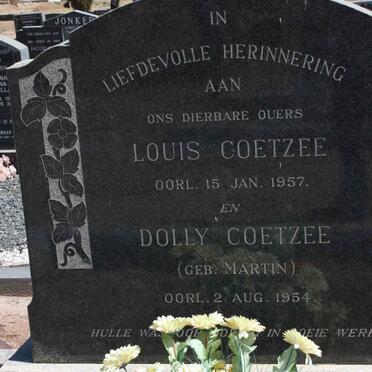 COETZEE Louis  -1957 &amp; Dolly MARTIN -1954