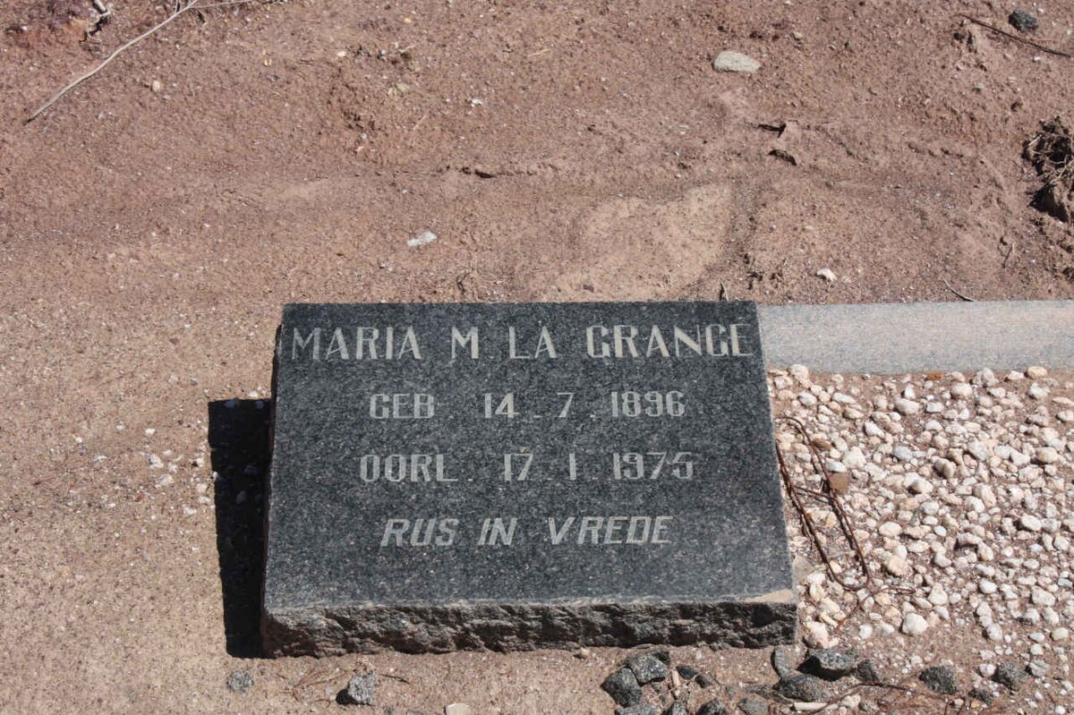 GRANGE Maria M., la 1896-1975