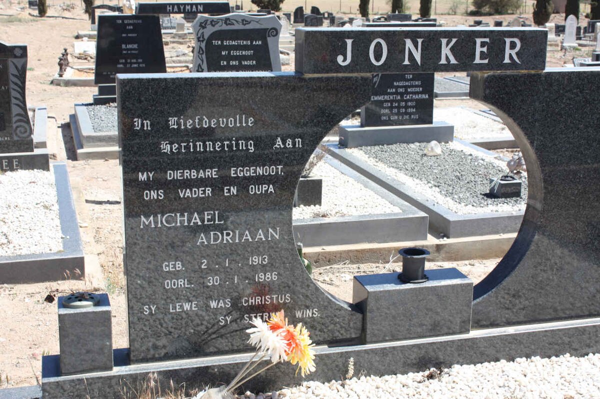 JONKER Michael Adriaan 1913-1986