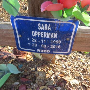 OPPERMAN Sara 1950-2016