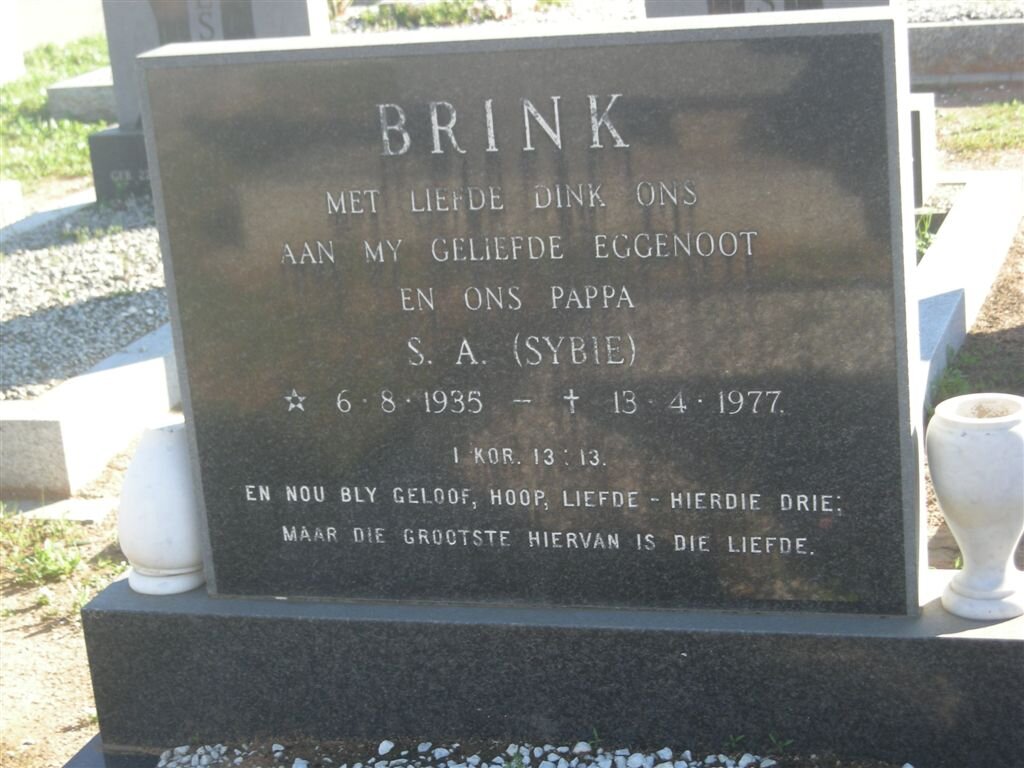 BRINK S.A. 1935-1977