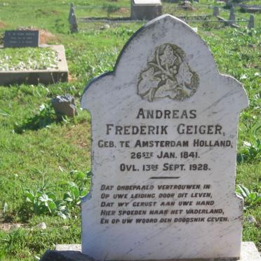 GEIGER Andreas Frederik 1841-1928
