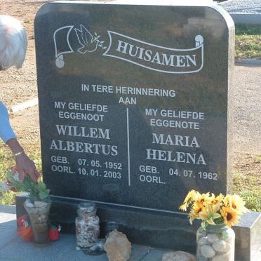 HUISAMEN Willem Albertus 1952-2003 &amp; Maria Helena 1962-