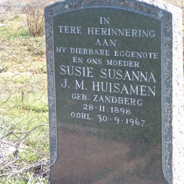 HUISAMEN Susanna J.M. nee ZANDBERG 1898-1967