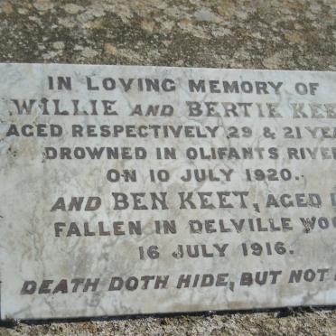 KEET Willie -1920 :: KEET Bertie -1920 :: KEET Ben -1916