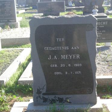 MEYER J.A. 1903-1971