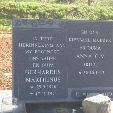 MOSTERT Gerhardus Marthinus 1926-1997