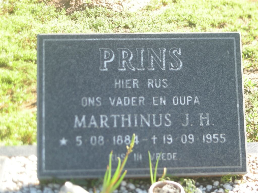 PRINS Marthinus J.H. 1884-1955