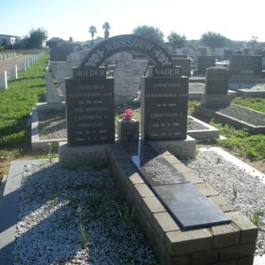 ROSSOUW Christiaan J. 1898-196? &amp; Catharina J. MOSTERT 1905-1972