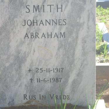 SMITH Johannes Abraham 1917-1987