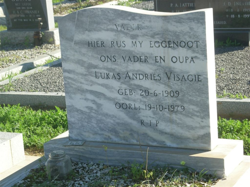 VISAGIE Lukas Andries 1909-1979