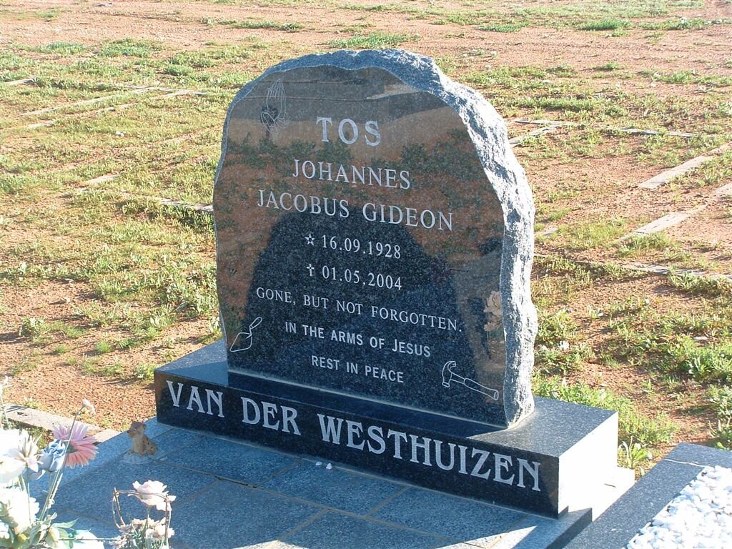 WESTHUIZEN Johannes Jacobus Gideon, van der 1928-2004