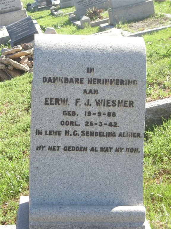 WIESNER F.J. 1888-1942