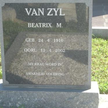 ZYL Beatrix M., van 1910-2002
