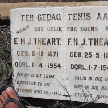 THEART F.H.J. 1864-1945 &amp; E.M.J. 1871-1954