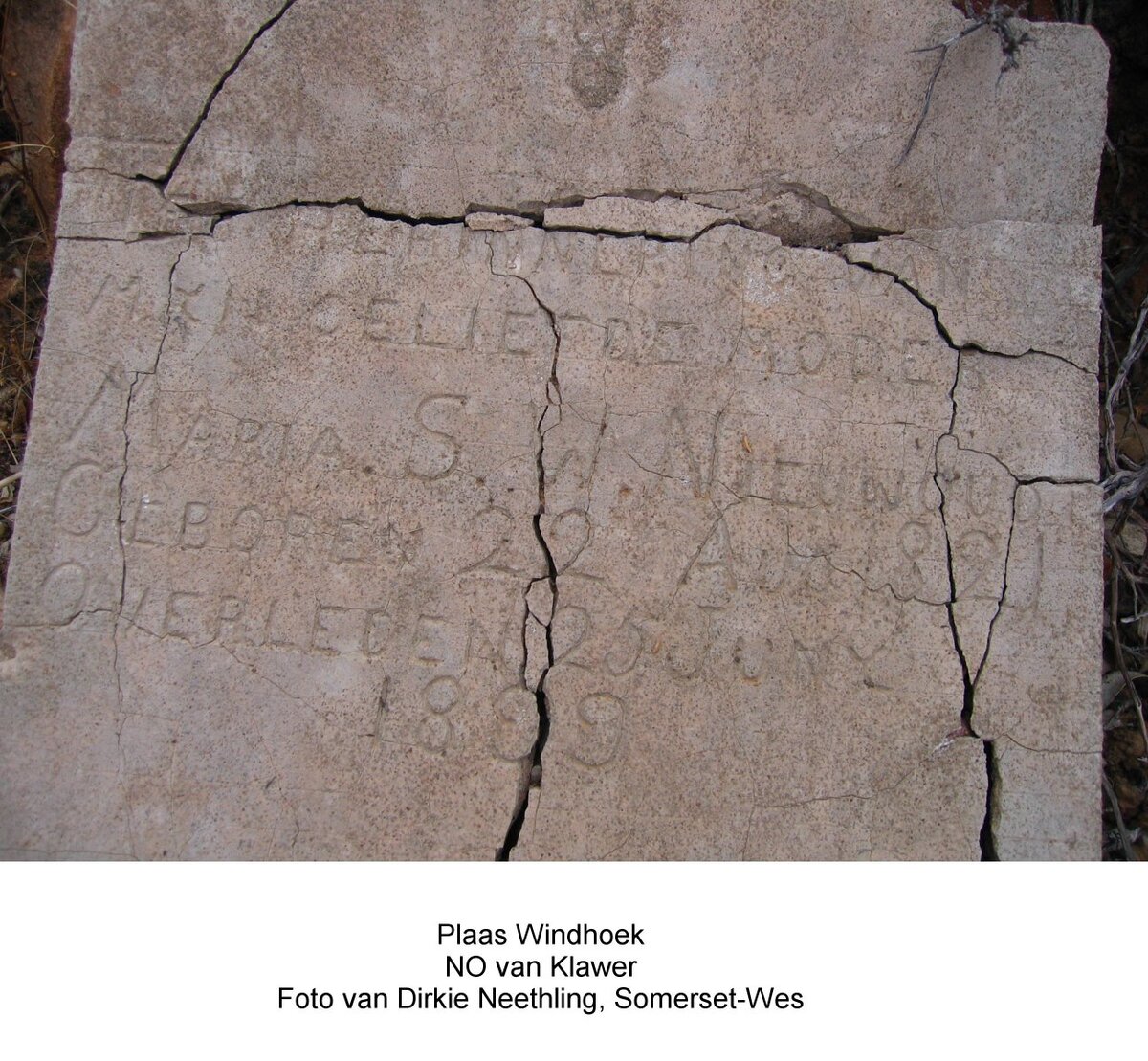 NIEUWOUDT Maria S.W. 1821-1899