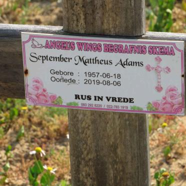 ADAMS September Mattheus 1957-2019