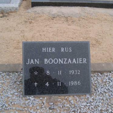 BOONZAAIER Jan 1932-1986