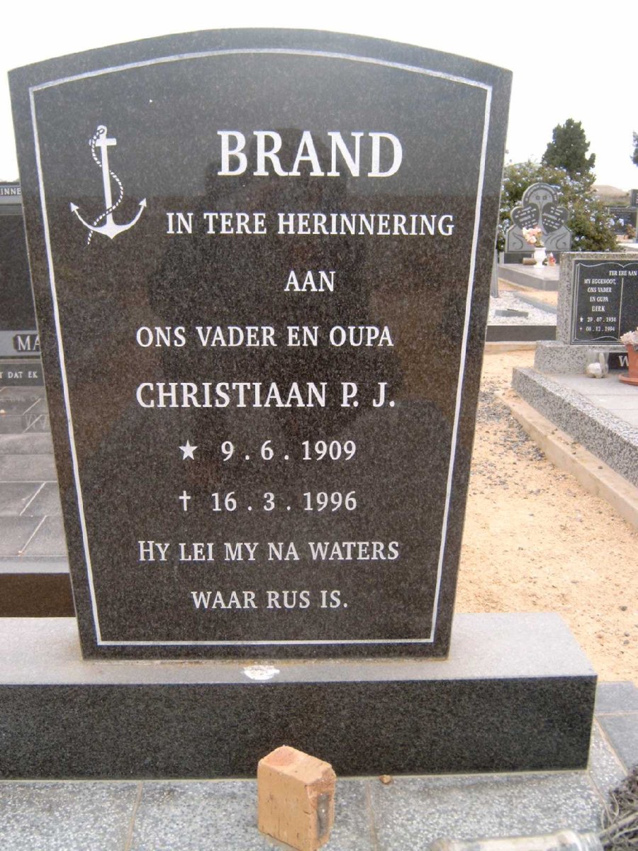 BRAND Christiaan P.J. 1909-1996