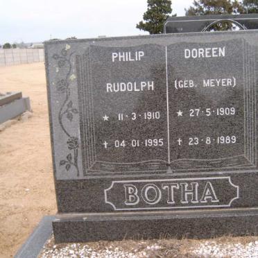 BOTHA Philip Rudolph 1910-1995 &amp; Doreen MEYER 1909-1989
