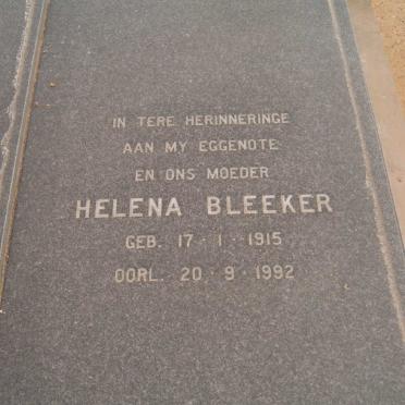 BLEEKER Helena 1915-1992