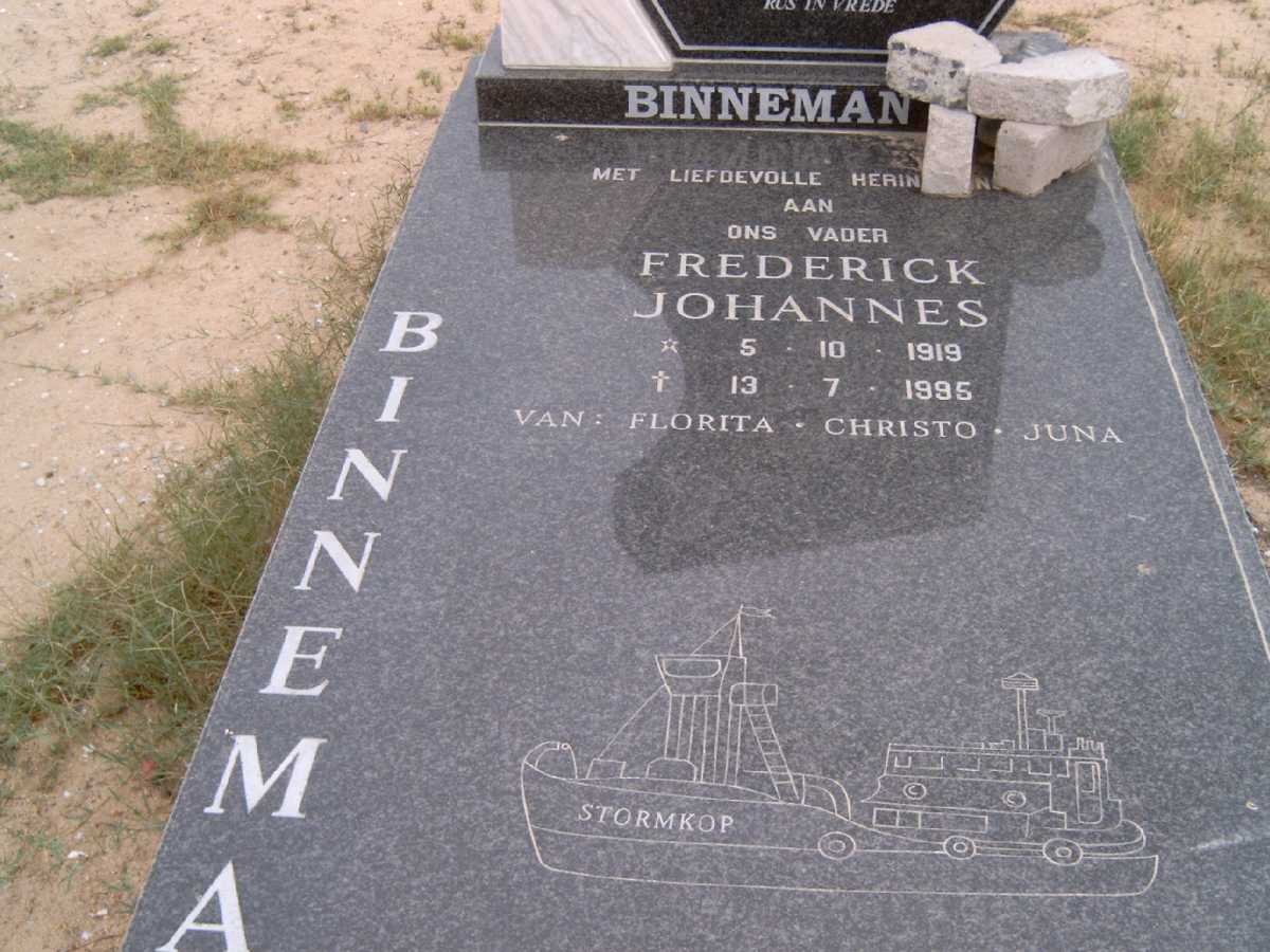BINNEMAN Frederick Johannes 1919-1995