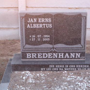 BREDENHANN Jan Erns Albertus 1954-2005