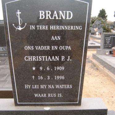 BRAND Christiaan P.J. 1909-1996