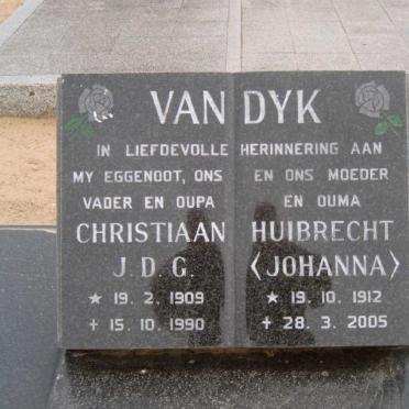DYK Christiaan J.D.G., van 1909-1990 &amp; Huibrecht 1912-2005