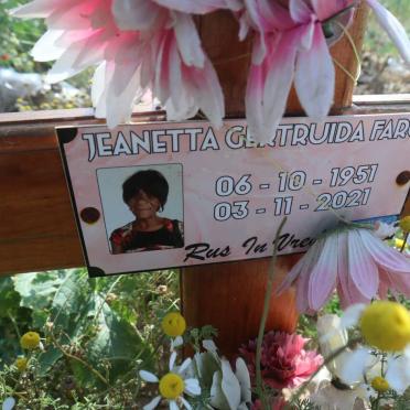 FARO Jeanetta Gertruida 1951-2021