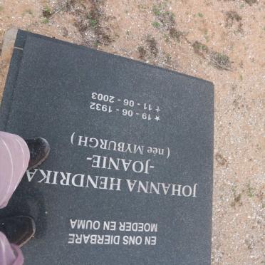 FIORAVANTE Nicola 1920-1998 &amp; Johanna Hendrika MYBURGH 1932-2003