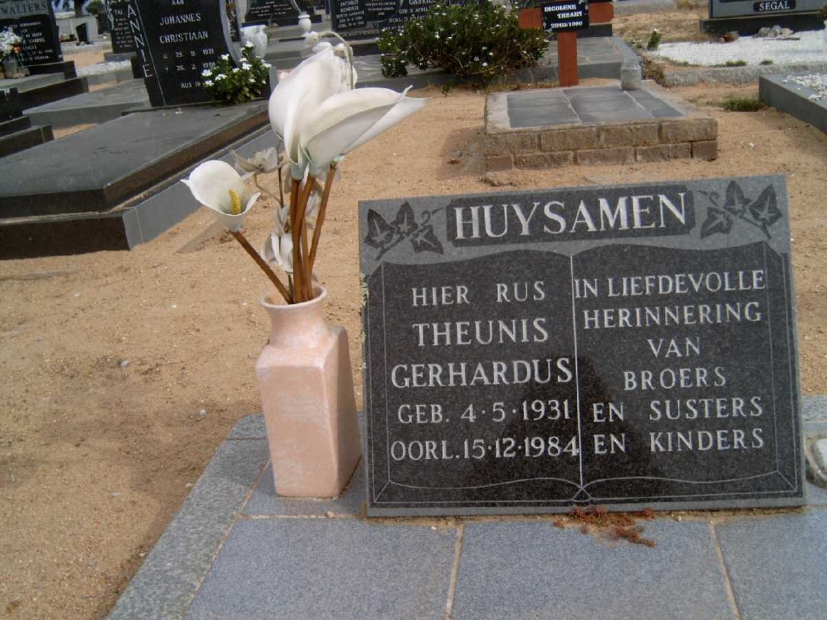 HUYSAMEN Theunis Gerhardus 1931-1984