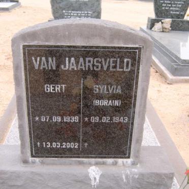 JAARSVELD Gert, van 1939-2002 &amp; Sylvia BORAIN 1943-