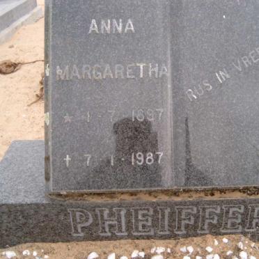 PHEIFFER Anna Margaretha 1897-1987