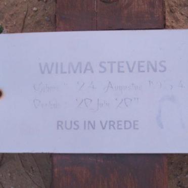 STEVENS Wilma 1954-20?