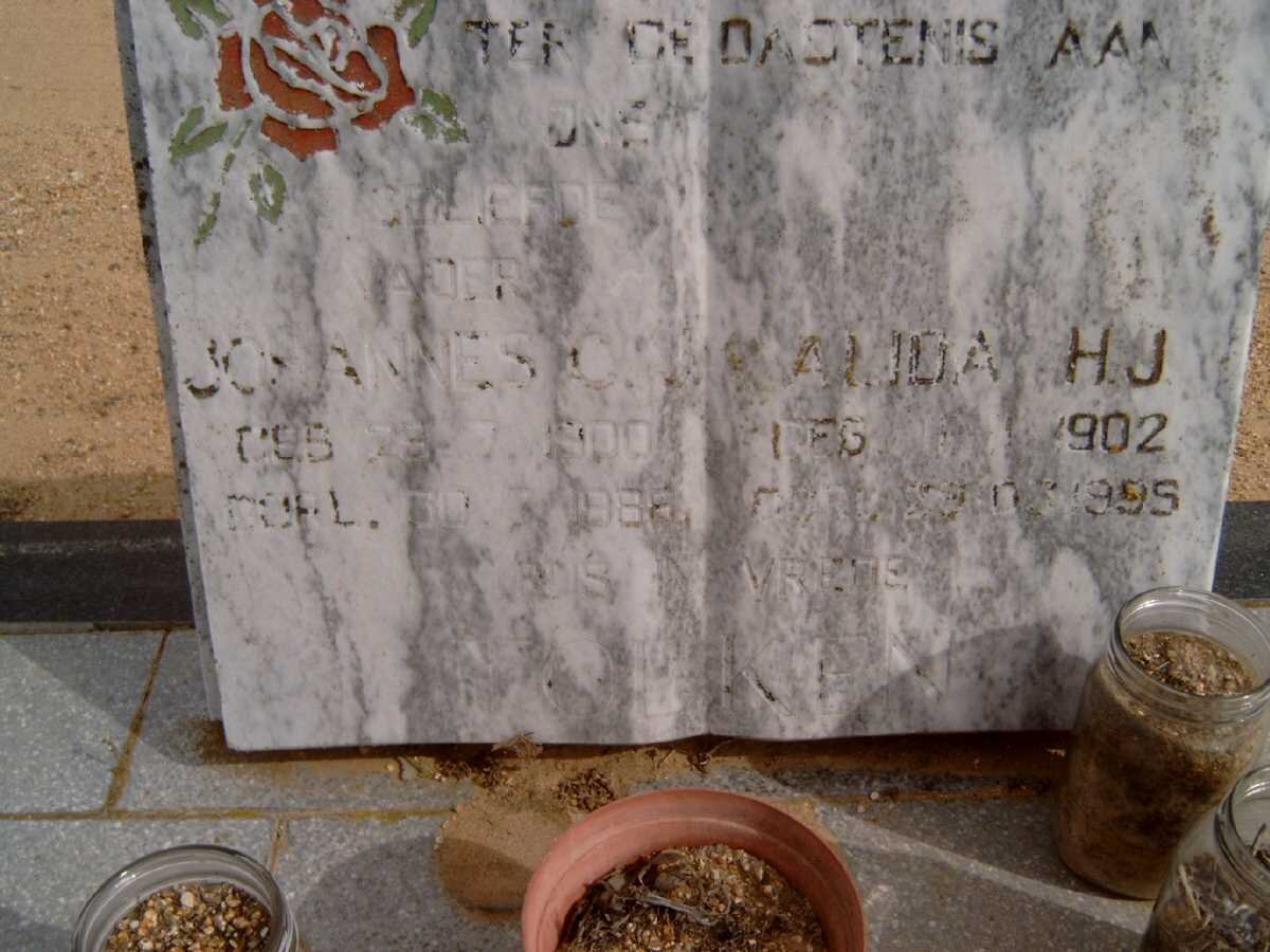 TOLKEN Johannes C. 1900-1988 &amp; Alida H.J. 1902-1995