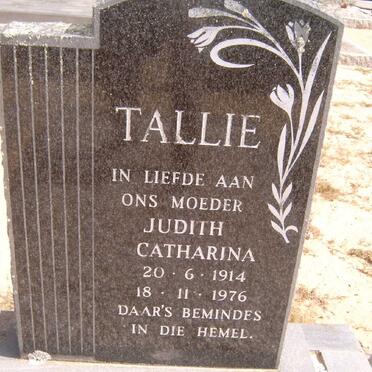 TALLIE Judith Catharina 1914-1976