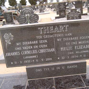THEART Johannes Cornelius Christiaan 1932-2001 &amp; Helie Elizabeth KELLERMAN  1934-1986