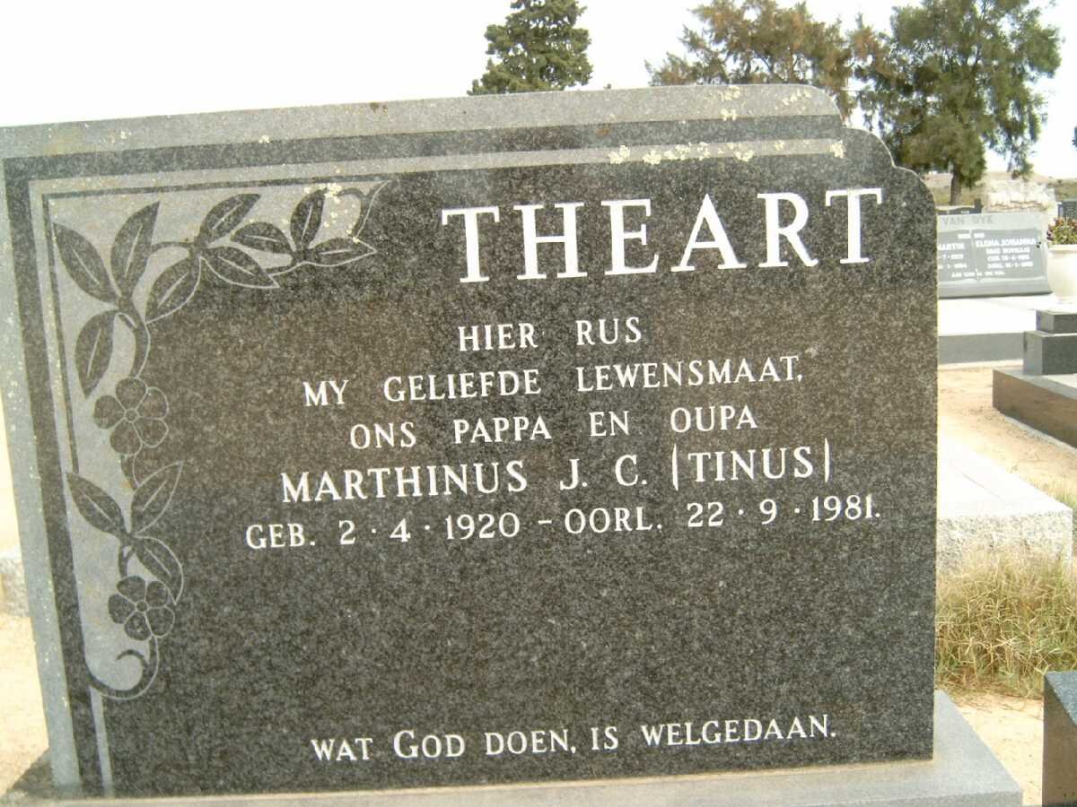 THEART Marthinus J.C. 1920-1981