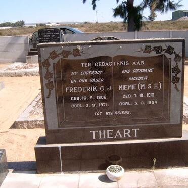 THEART Frederik G.J. 1906-1971 &amp; M.S.E. 1910-1994