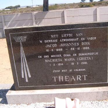 THEART Jacob Johannes Dirk 1896-1968 &amp; Magrieta Maria 1914-2001