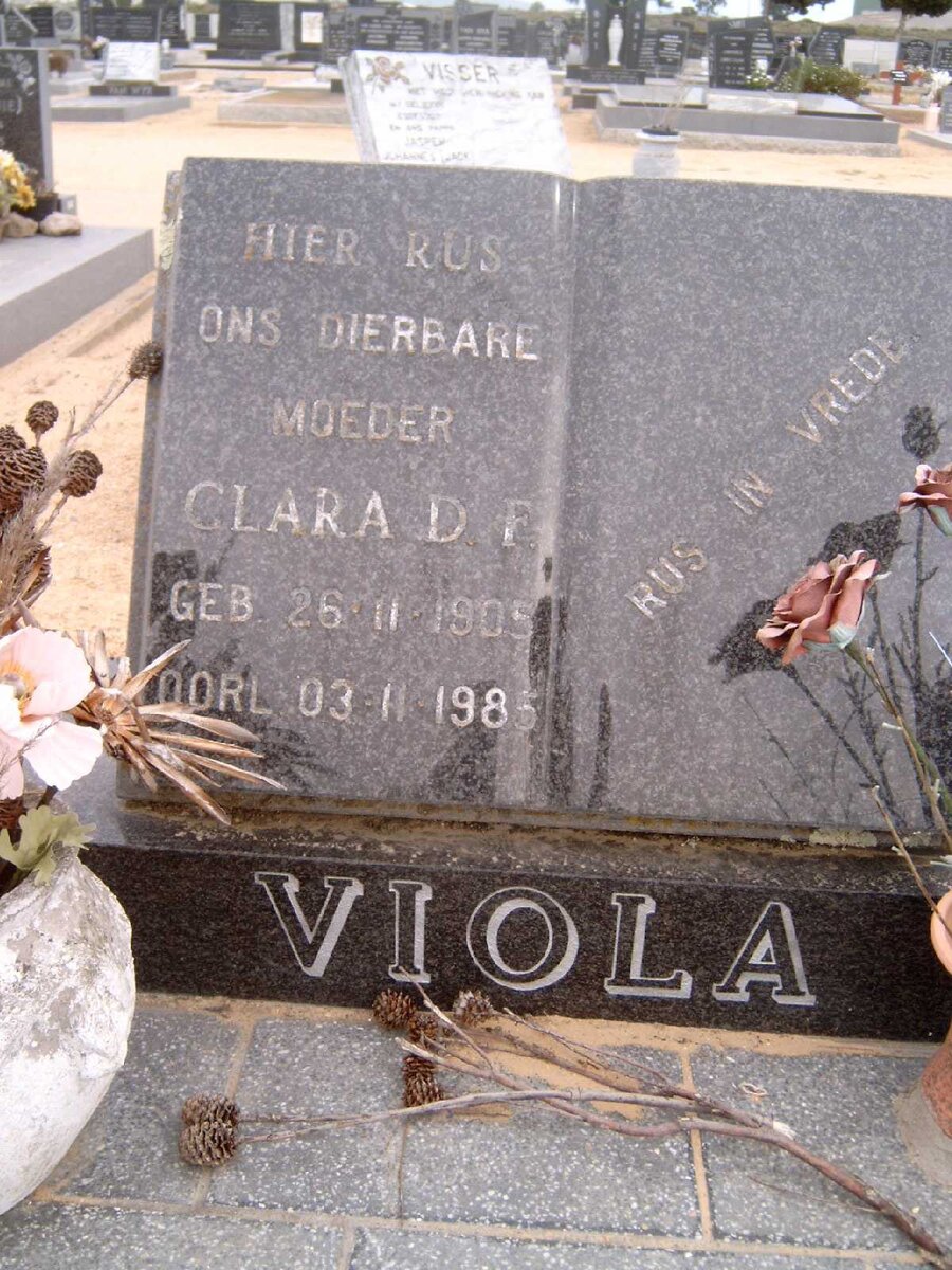 VIOLA Clara D.F. 1905-1985
