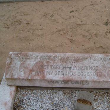 VRIES Ina, de 1947-19??