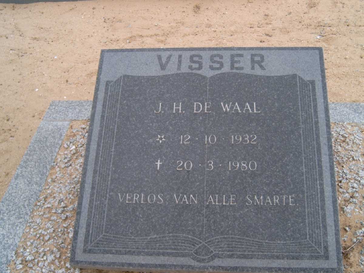 VISSER J.H. de Waal 1932-1980