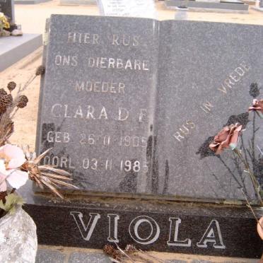 VIOLA Clara D.F. 1905-1985